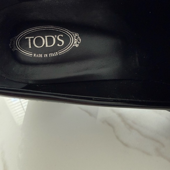 Tod's Black Chunky Heel Loafers MOST BEAUTIFUL 🎩 - Picture 9 of 11